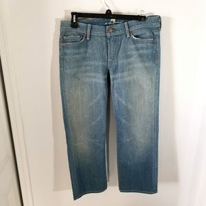 7 For All Mankind Light Acid Wash Jeans